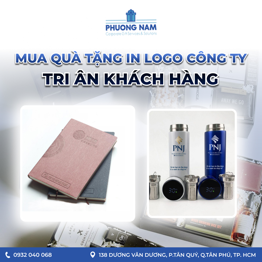 Mua quà tặng in logo công ty - Tri ân khách hàng