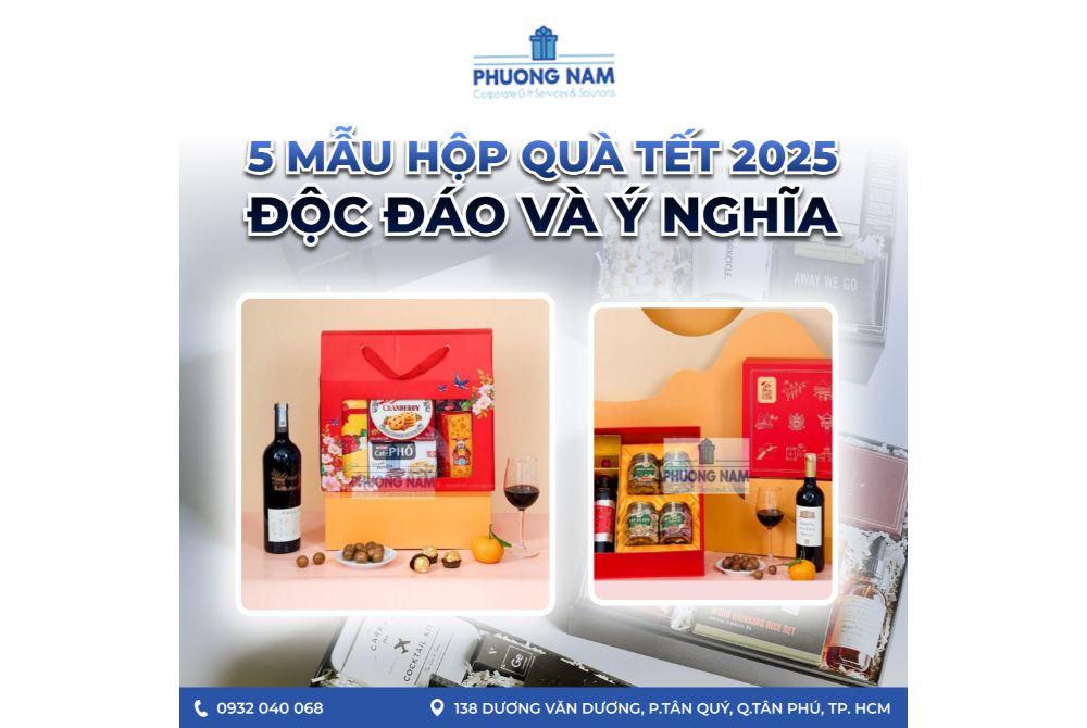 5 mẫu hộp quà Tết 2025 độc đáo và ý nghĩa