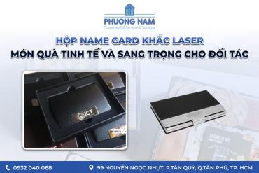 Hộp name card khắc laser món quà tinh tế và sang trọng cho đối tác