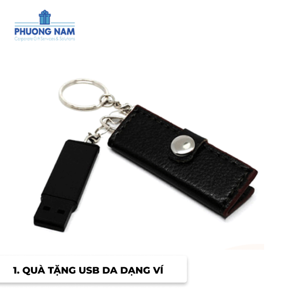  Quà tặng USB da dạng ví