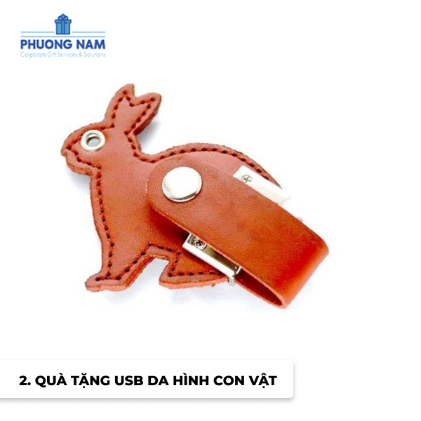 Quà tặng USB da hình con vật 