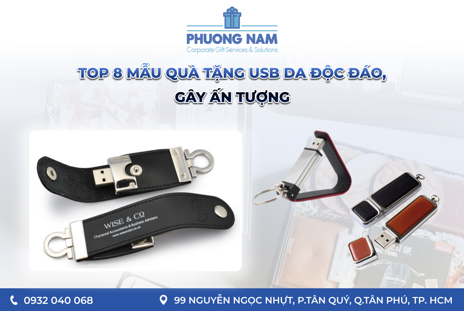 Top 8 Mẫu quà tặng USB da độc đáo, gây ấn tượng